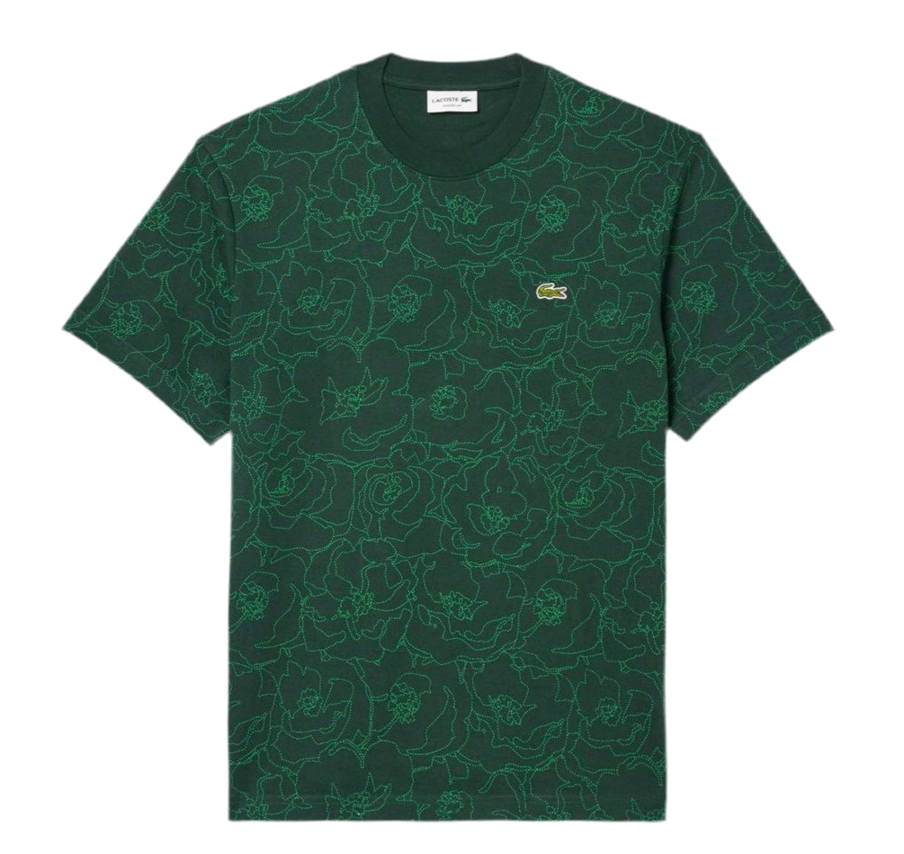 Lacoste flower print T-shirt