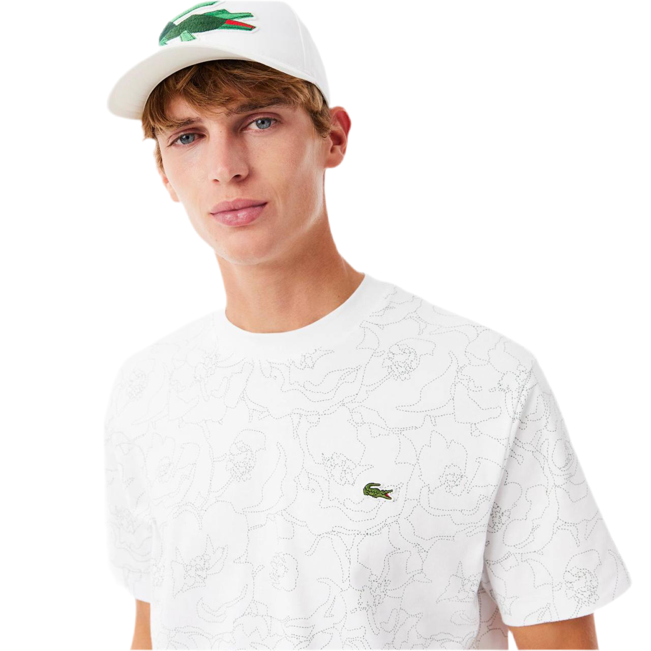Lacoste flower print T-shirt