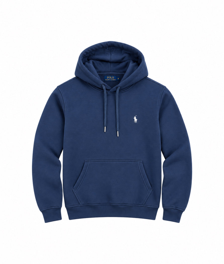 RL Cotton Hoodie - Navy blue