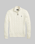 Cable Knit QuarterZip Sweater