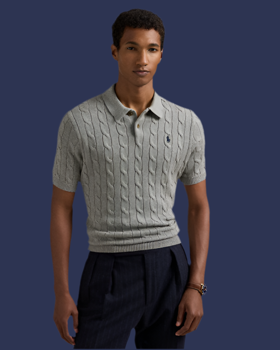 Polo ralph lauren cable knit shirt