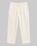 Offwhite Linen Pants — Relaxed Fit