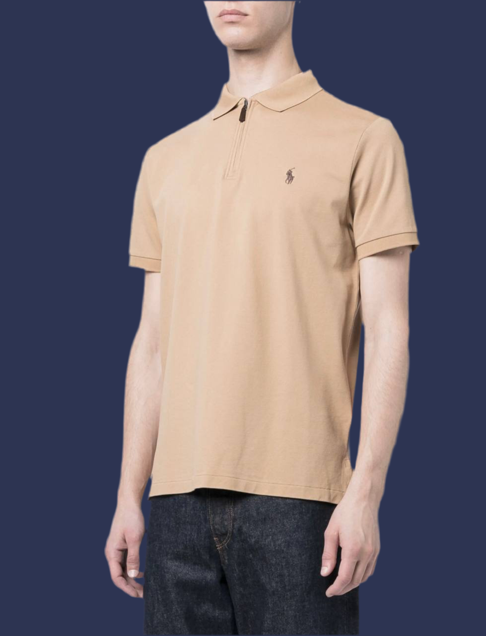 Zipper Polo Shirt