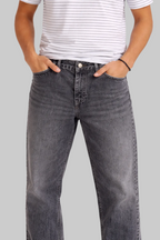 Charcoal Wash Relaxed Fit Jeans