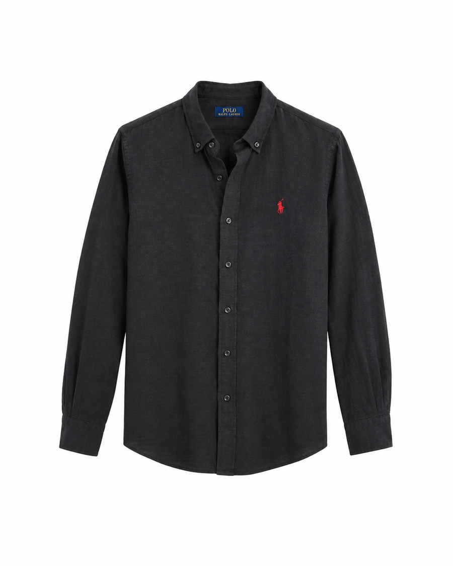 RL Linen Shirt Classic - Black