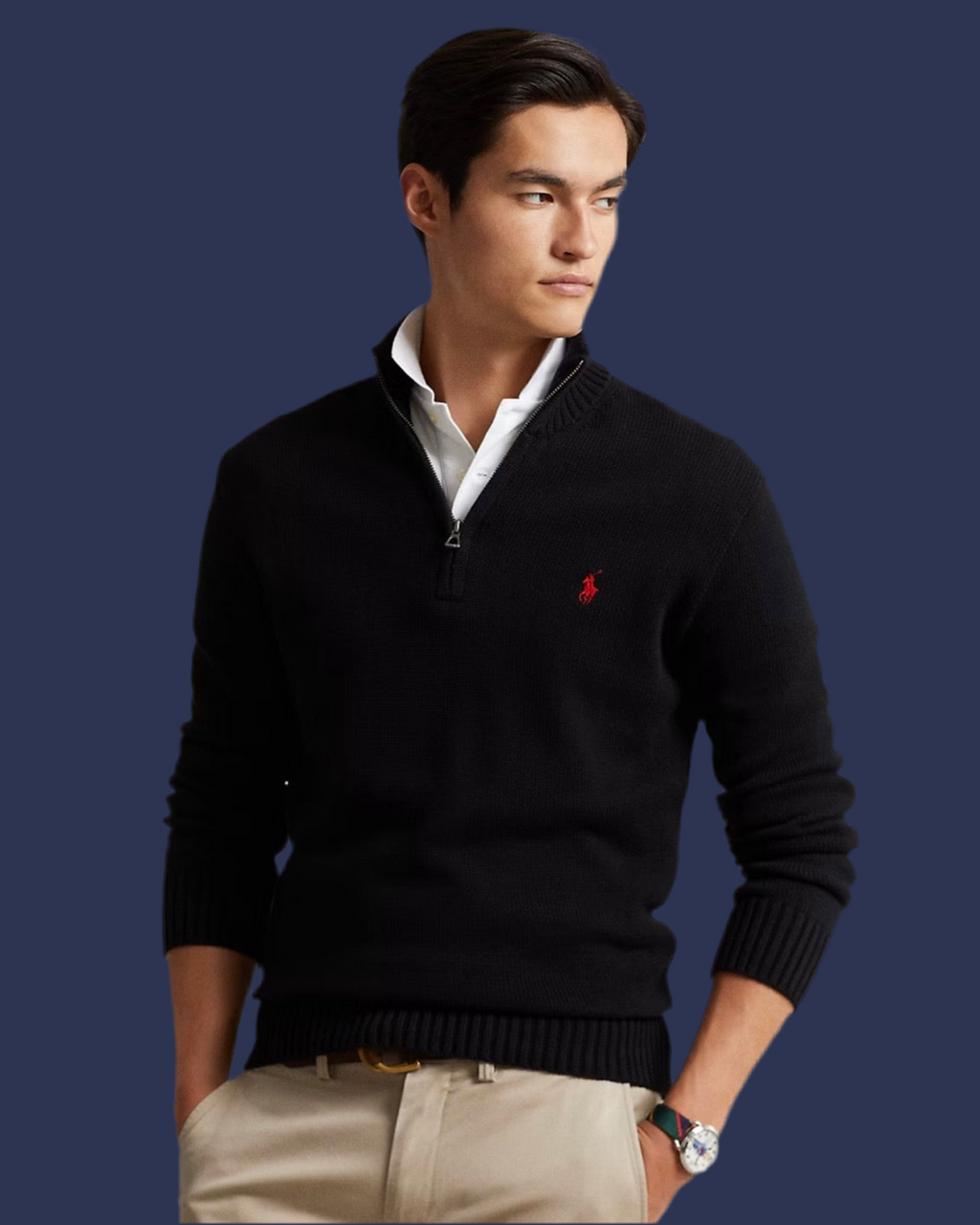 Basic Quarterzip Sweater