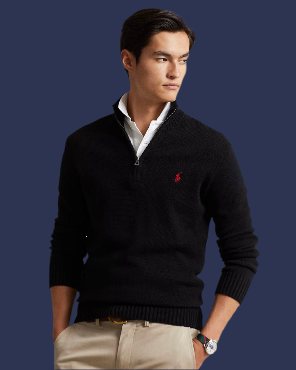 Basic Quarterzip Sweater