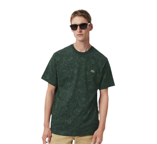 Lacoste flower print T-shirt