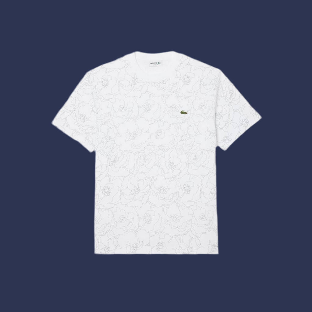 Lacoste flower print T-shirt