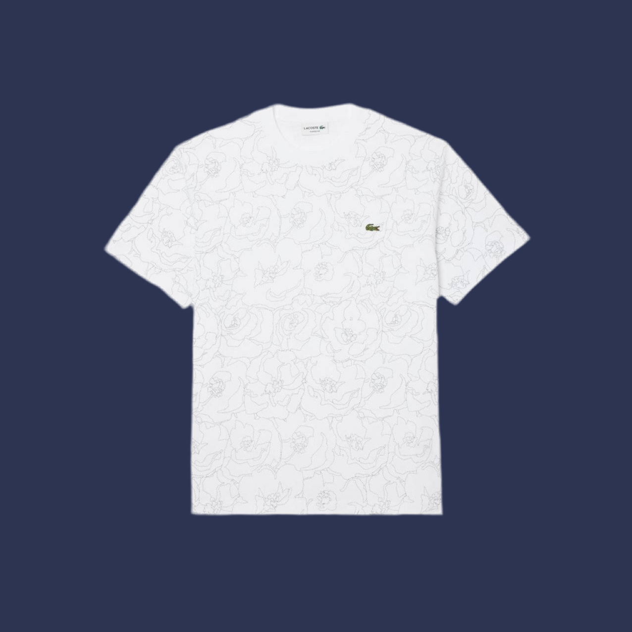 Lacoste flower print T-shirt