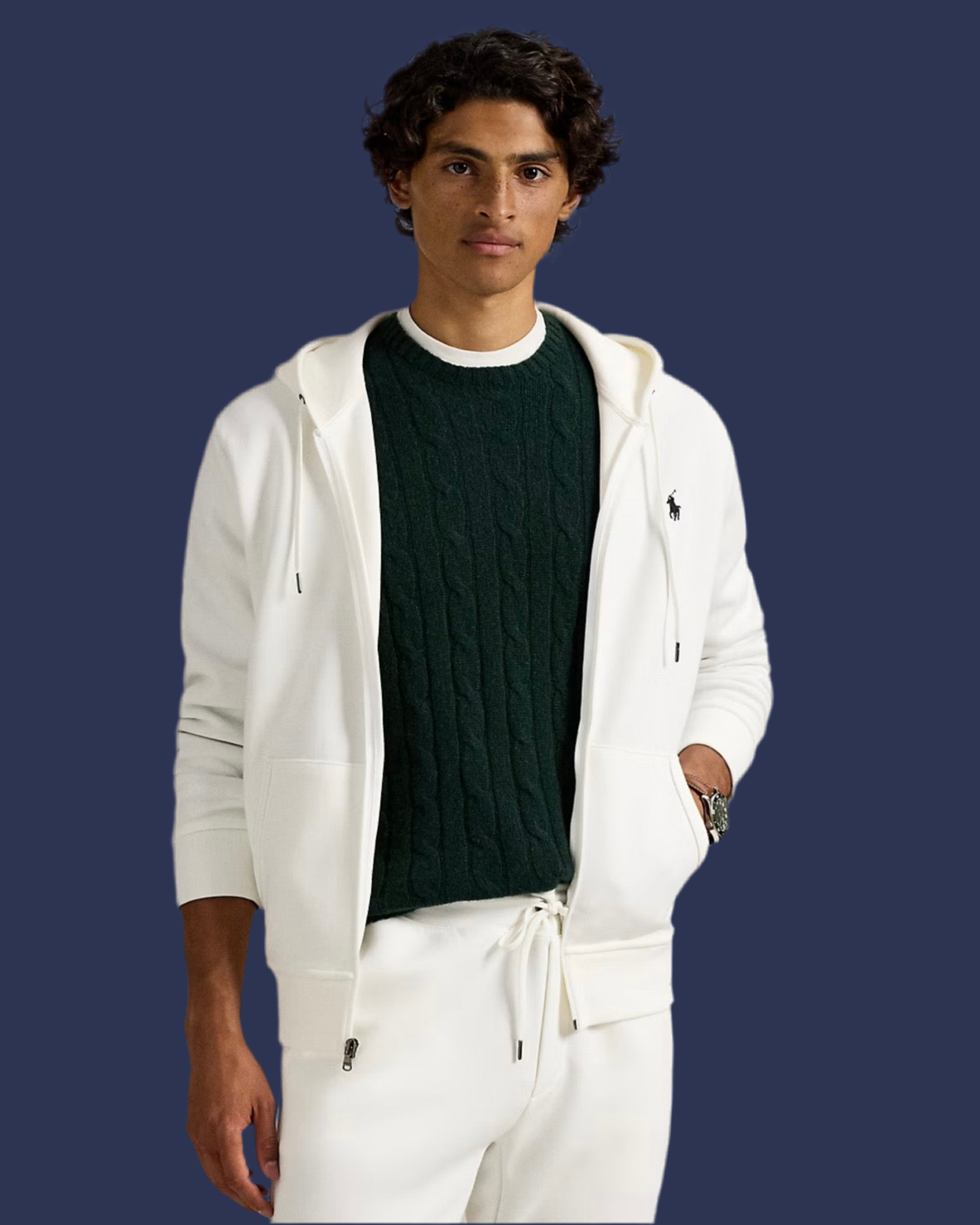 Double-Knit Full Zip Hoodie