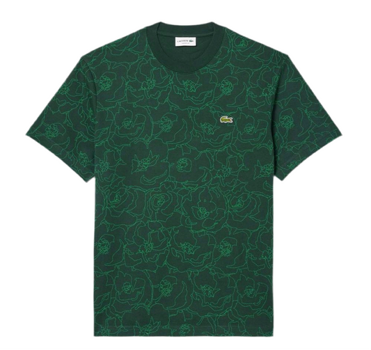Lacoste flower print T-shirt