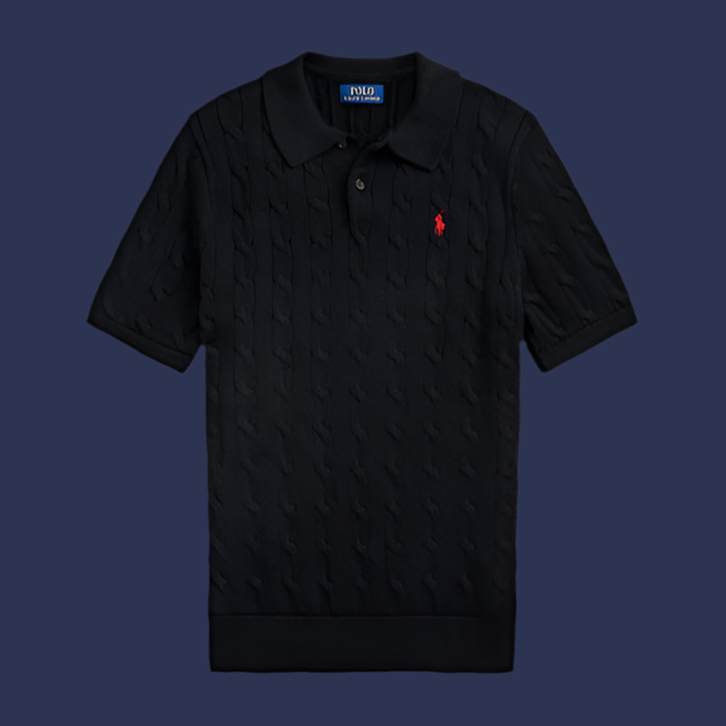 Ralph lauren cable knit shirt