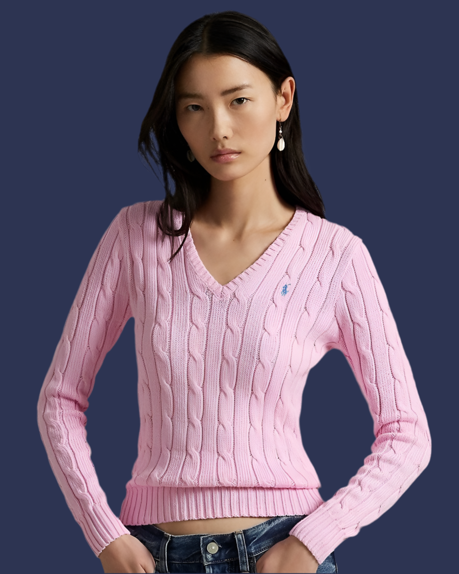 Woman Cable Knit Sweater