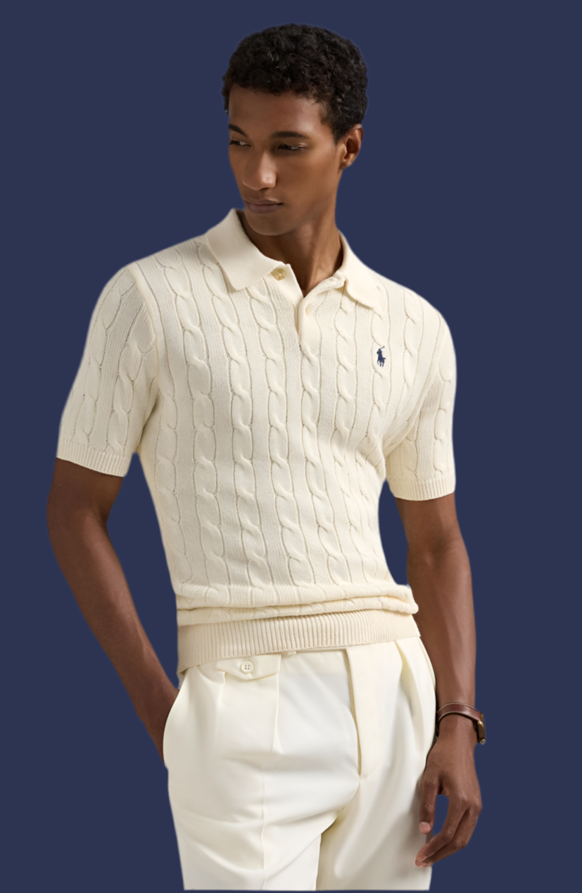 Polo Ralph lauren cable knit shirt