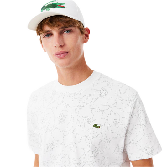 Lacoste flower print T-shirt
