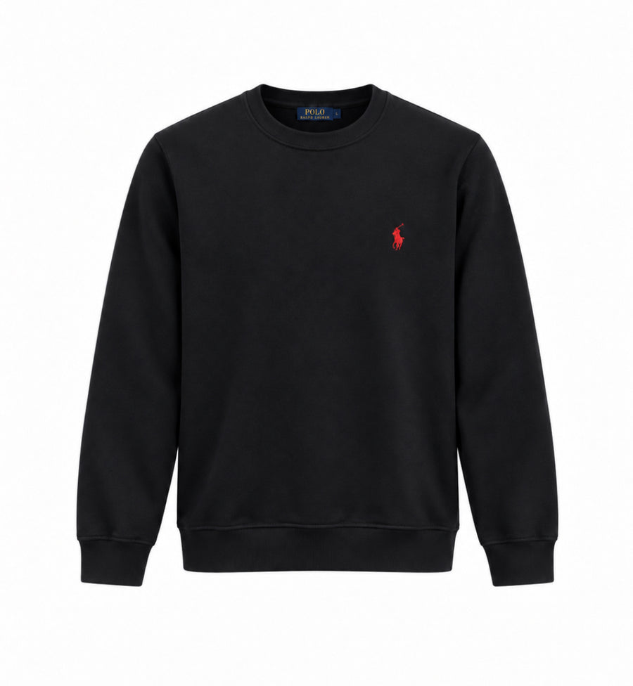 RL Basic Cotton Sweater - Black