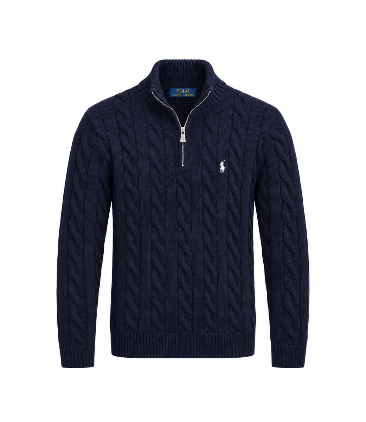 RL Cable Knit Quarter Zip