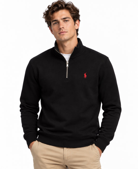 RL Basic Cotton Quarter zip