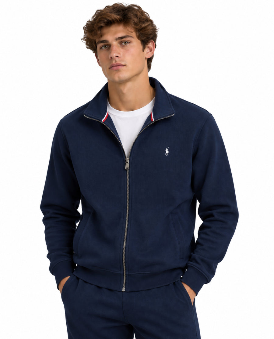 RL Full Zip Piqe Jacket - Navy blue