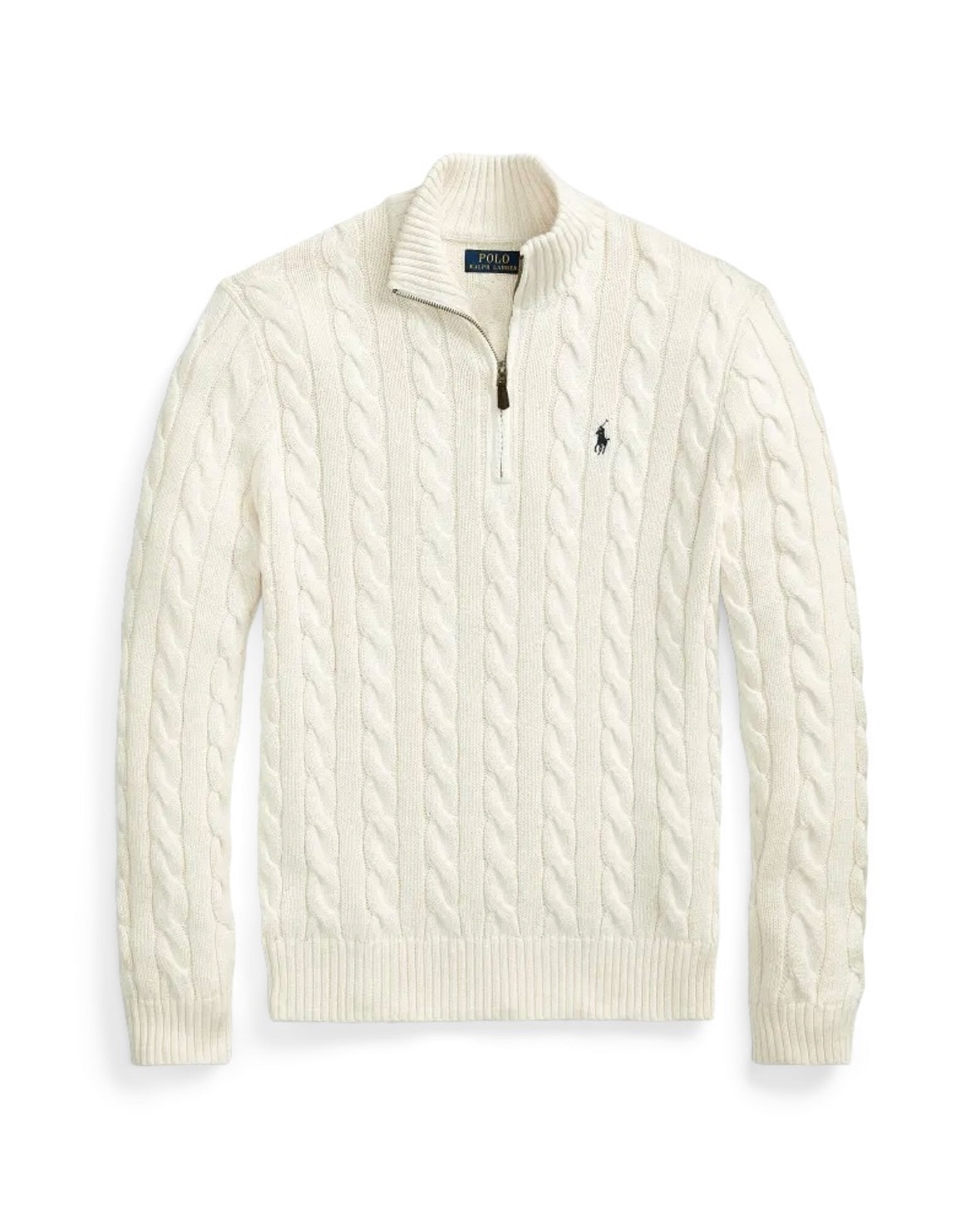 RL Cable Knit Quarter Zip