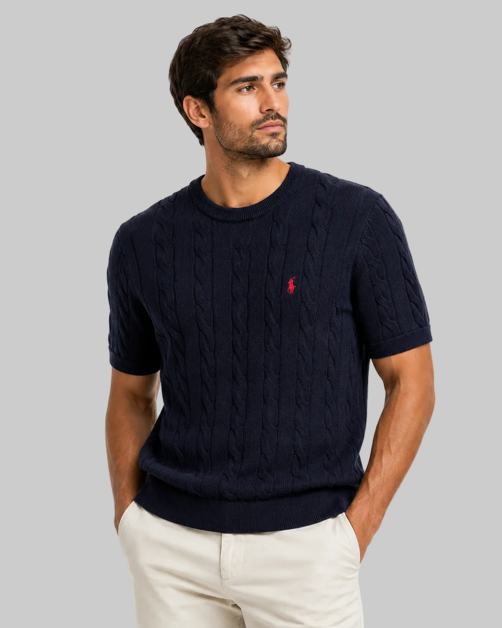 RL Cable Knit T-shirt