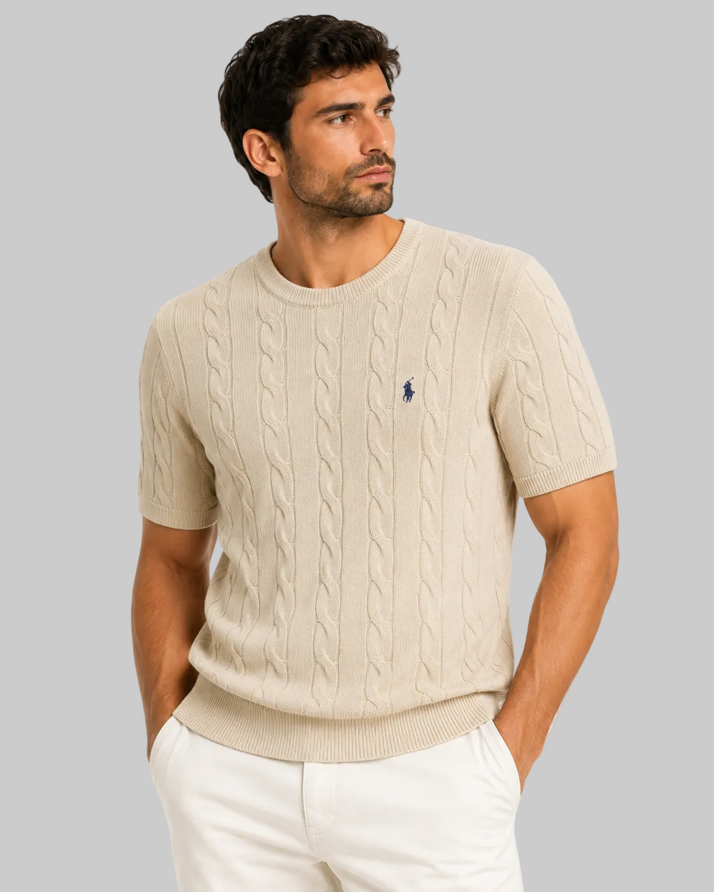 RL Cable Knit T-shirt
