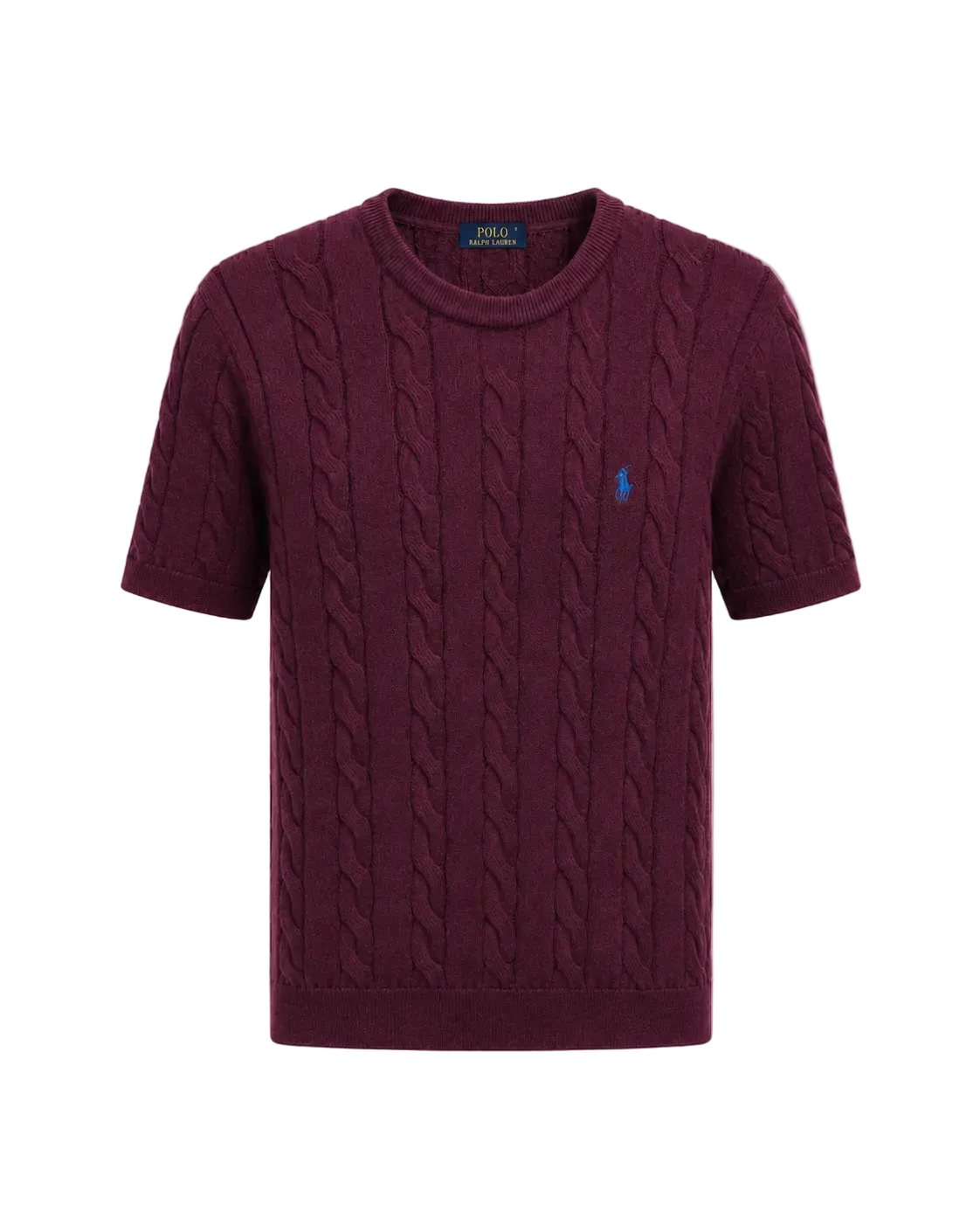 Cable Knit T-Shirt - Bold Colours